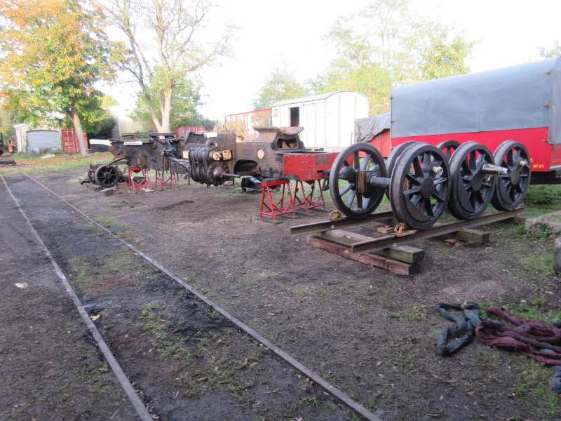 Levage du châssis de la 130 T Decauville