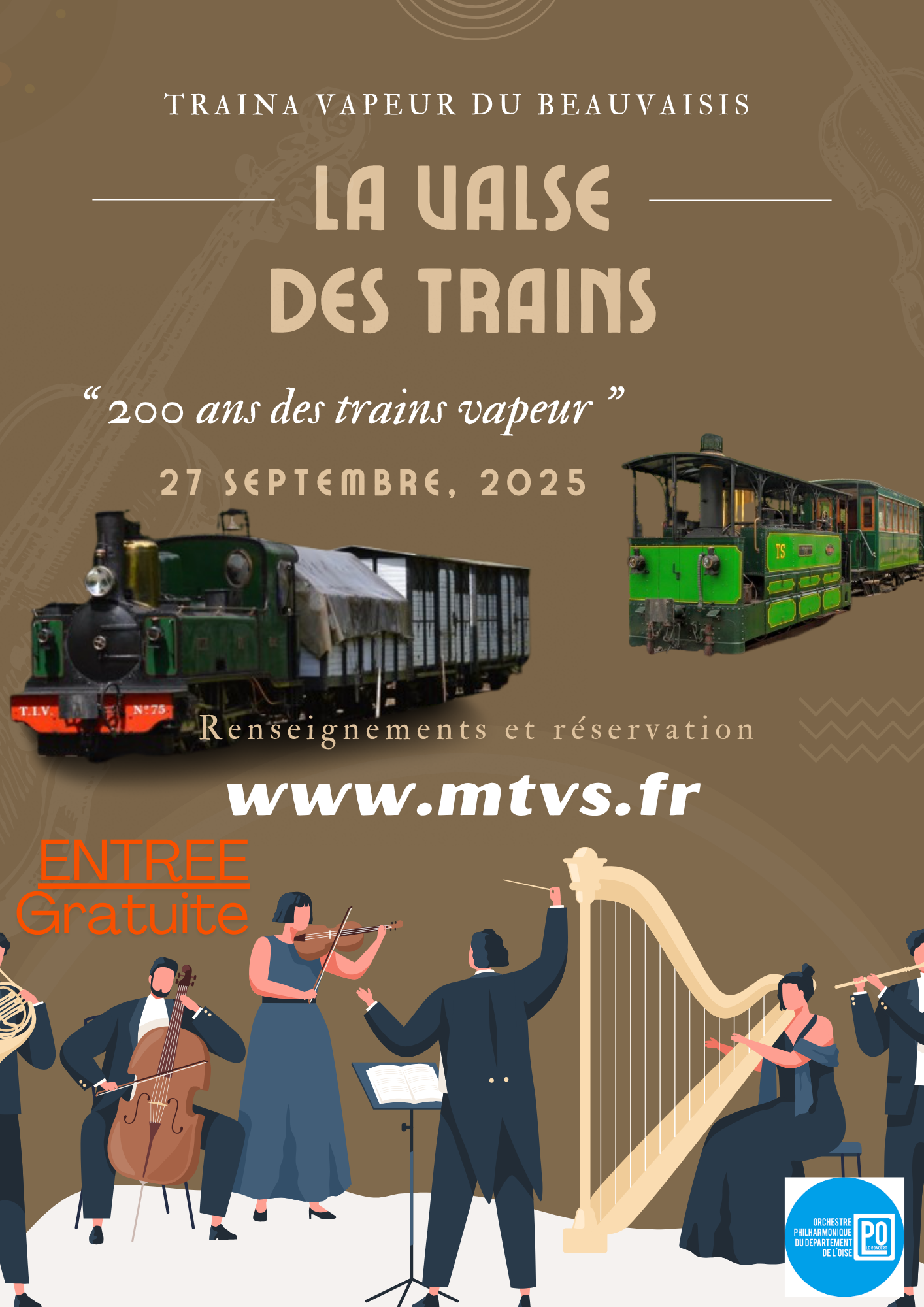 Affiche valse des train 2025